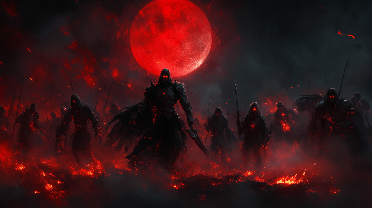 Fantasy - Wallpaper (9:16) Army of the Red Moon