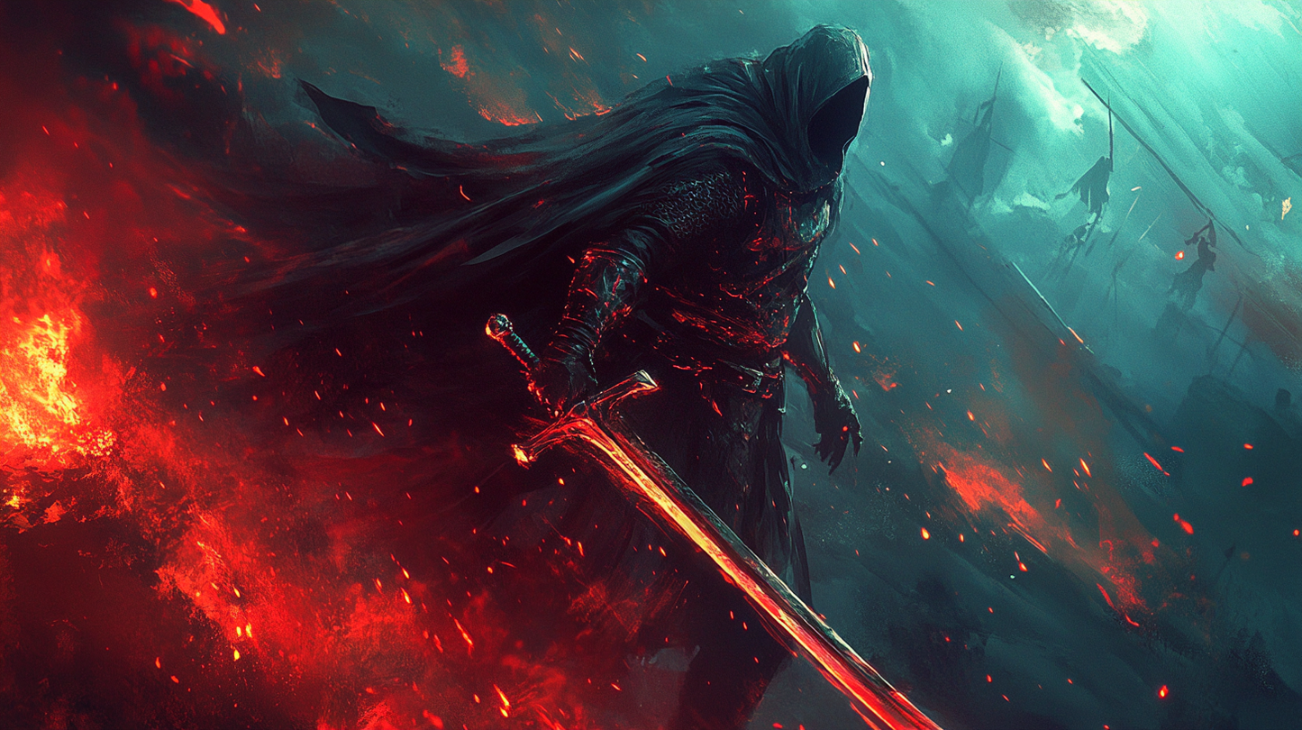 Fantasy - Wallpaper (9:16) Dark Warrior Daranar