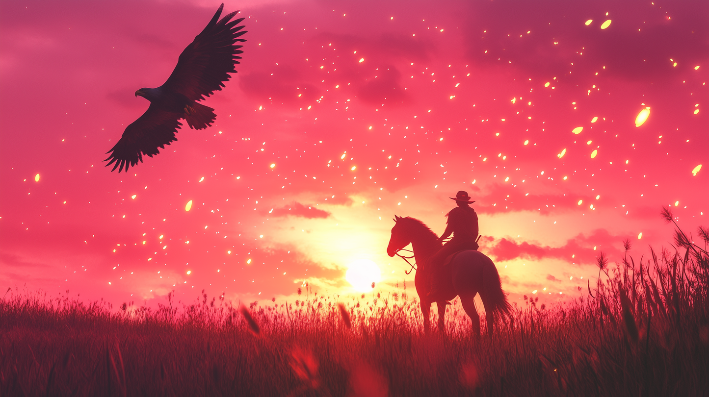 Fantasy-Wallpaper (9:16) Steppe Rider