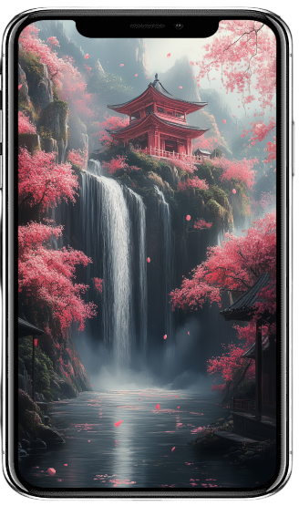 Fantasy-Wallpaper-Set(S): Sakura, 5 Images (9:16)