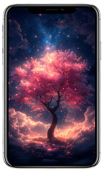 Fantasy-Wallpaper-Set(S): Sakura, 5 Images (9:16)