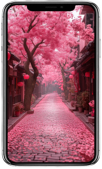 Fantasy-Wallpaper-Set(S): Sakura, 5 Images (9:16)