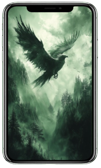 Fantasy-Wallpaper-Set(S): Dark Emerald, 5 Images (9:16)