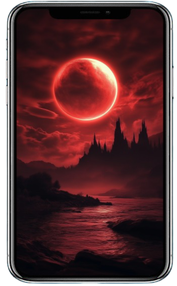 Fantasy-Wallpaper-Set(S): Dark Crimson, 5 Images (9:16)