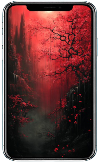 Fantasy-Wallpaper-Set(S): Dark Crimson, 5 Images (9:16)
