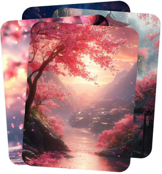 Fantasy-Wallpaper-Set(S): Sakura, 5 Images (9:16)