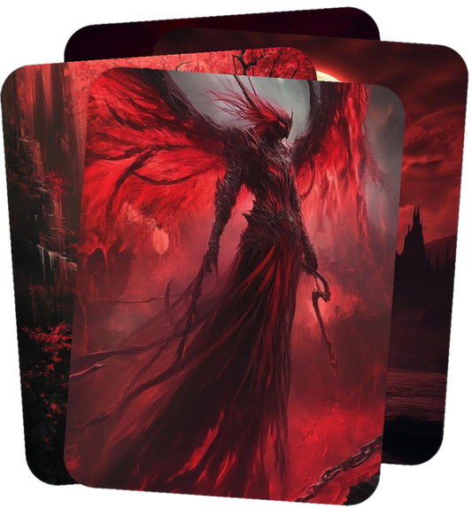 Fantasy-Wallpaper-Set(S): Dark Crimson, 5 Images (9:16)