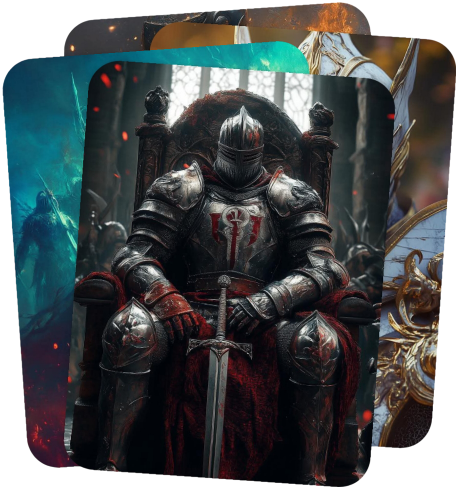 Fantasy-Wallpaper-Set(M): Knights, 10 Images