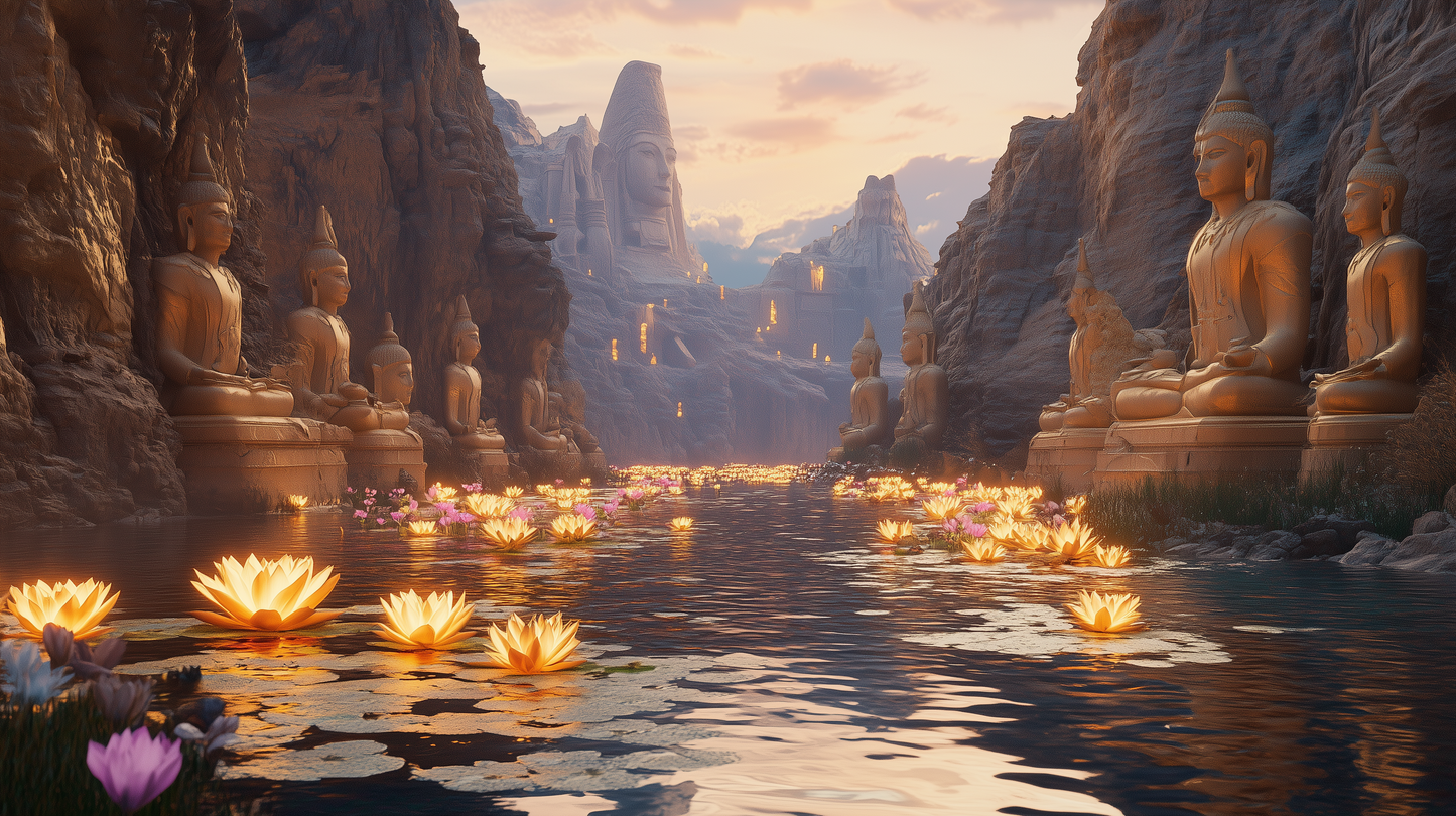 Fantasy-Wallpaper (9:16) Shrine of Serenity